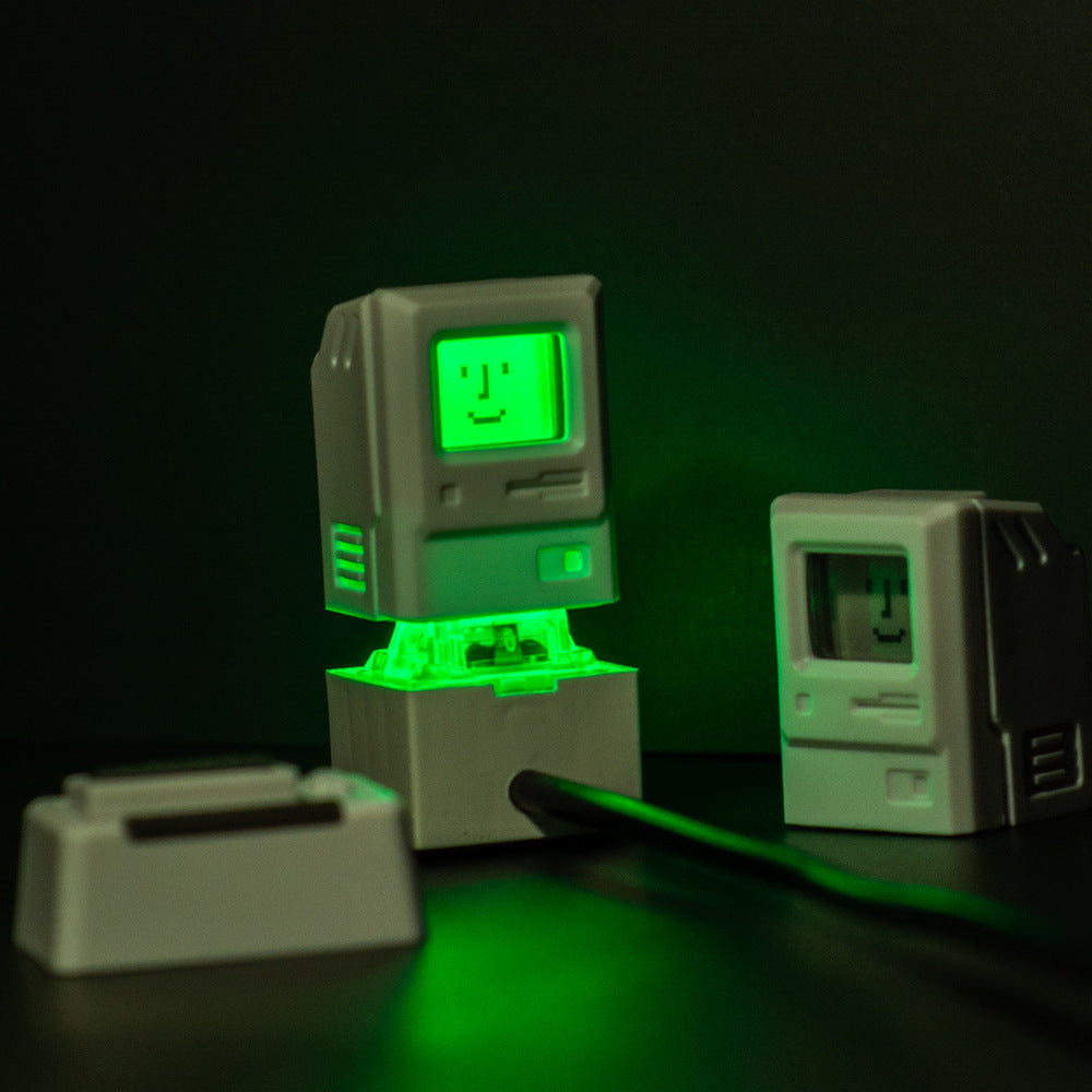 Mechanical Keyboard 80s Macintosh Retro Personality Translucent Keycap