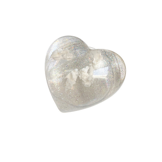 Love Transparent Glitter Bracket Paste Type Retractable Desktop Support