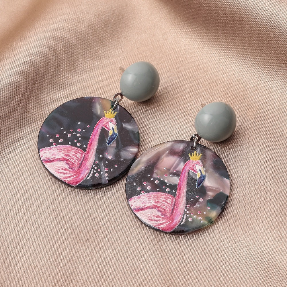 3d Printing Plant Flowers And Animals Doodle Earrings