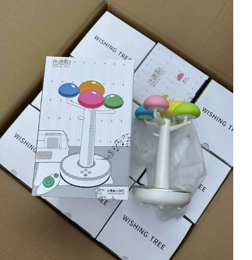 Factory Wish Tree Bluetooth Speaker With Breathing Seven-Color LED Night Light