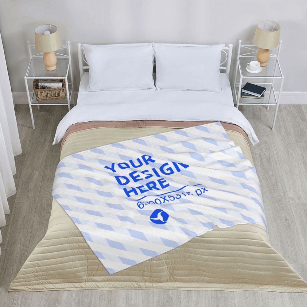 Create Your Own Horizontal Flannel Skin-Friendly Breathable Blanket Cover