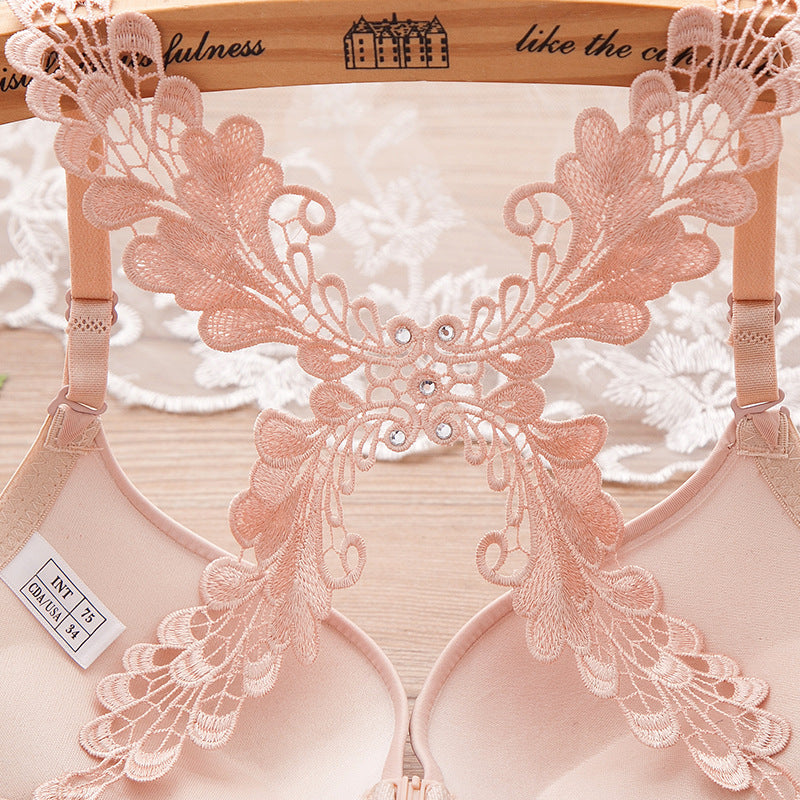 Women's Sexy Lace Beautiful Back Buckle Bra