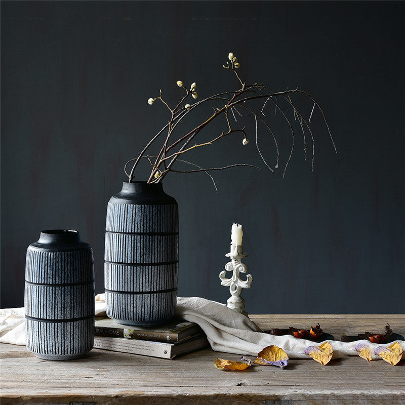 American Retro Polished Glass Vase Ornaments