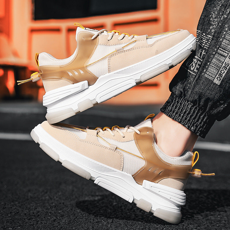 Casual Shoes Men Men's Shoes Outdoor Casual Shoes Trend Fashion Single Shoes Thick-soled Old Shoes