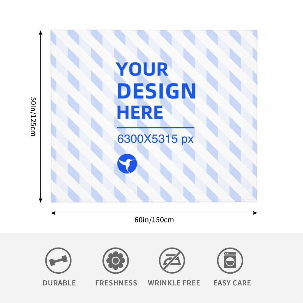 Create Your Own Horizontal Flannel Skin-Friendly Breathable Blanket Cover