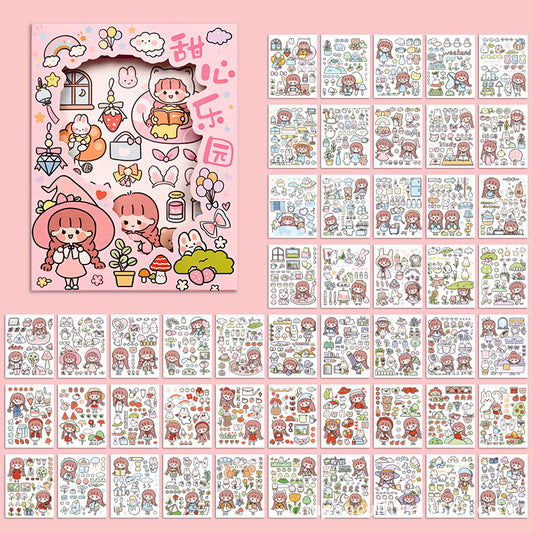 Hand Ledger Gift Box Of 50 Pieces And Paper Stickers