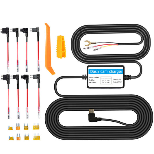 Car Step-down Wire Three-core Cable Stream Media Driving Recorder Power Cord