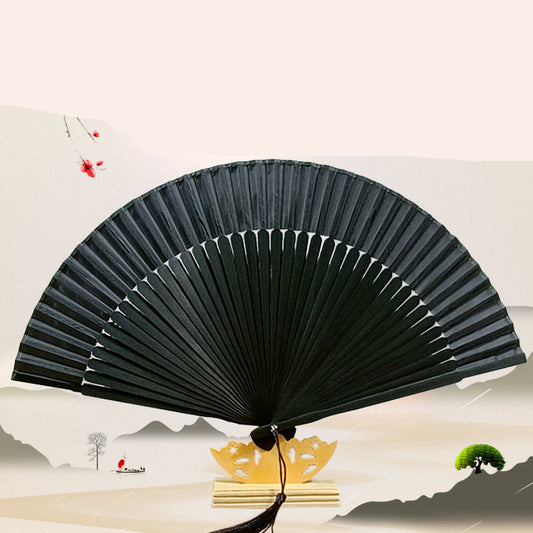 40 Square Women's Folding Fan Chinese Style Hanfu Accessories