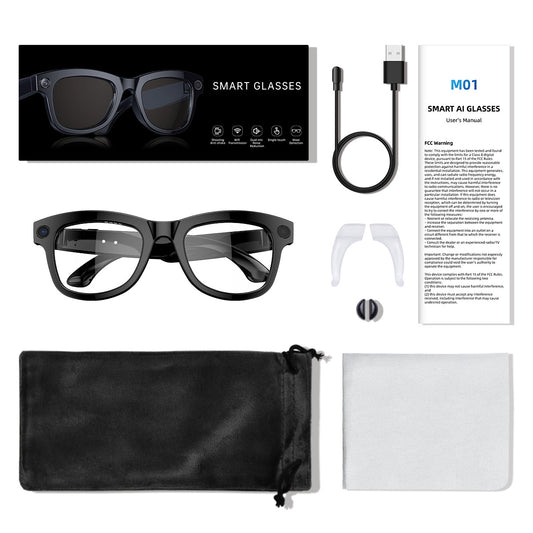 M01 HD Camera Identifying Objects Through Graph AI Translation Intelligence Glasses