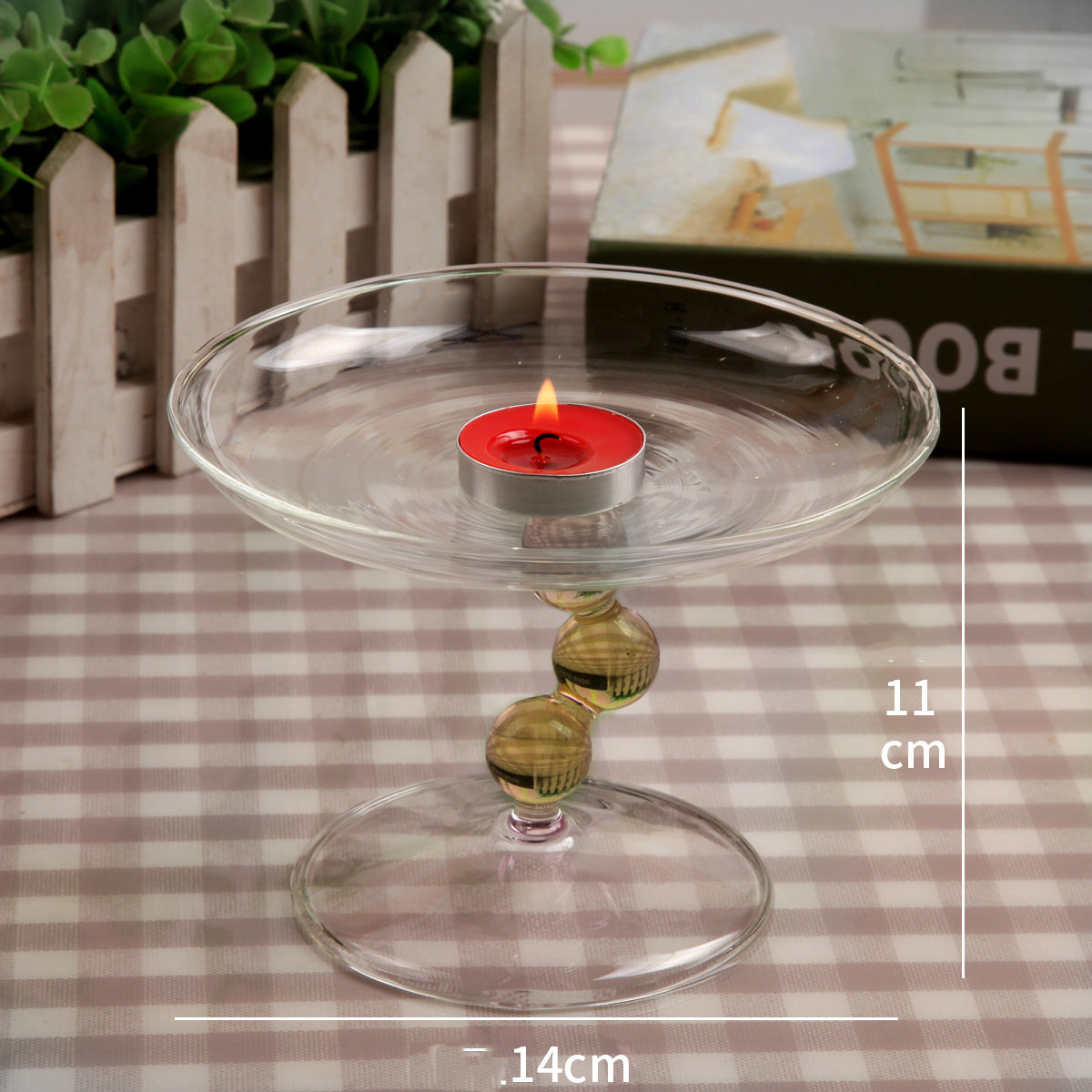 Model Room Soft Dressing Table Glass Jewelry Fruit Plate