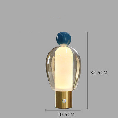 Simple Glass Table Lamp Nordic Living Room Dining Bar