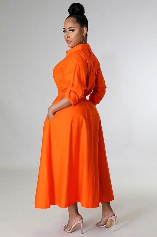 Casual Long Sleeve Plus Size Women's Shirt