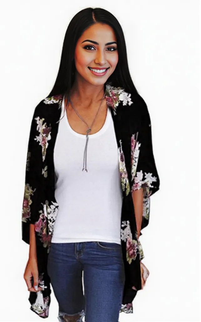 Beautiful summer Digital Print Cardigan women's fashion