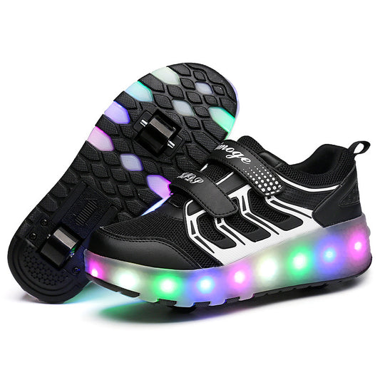 Heelys One-Wheeled Children's Colorful Usb Rechargeable Roller Shoes