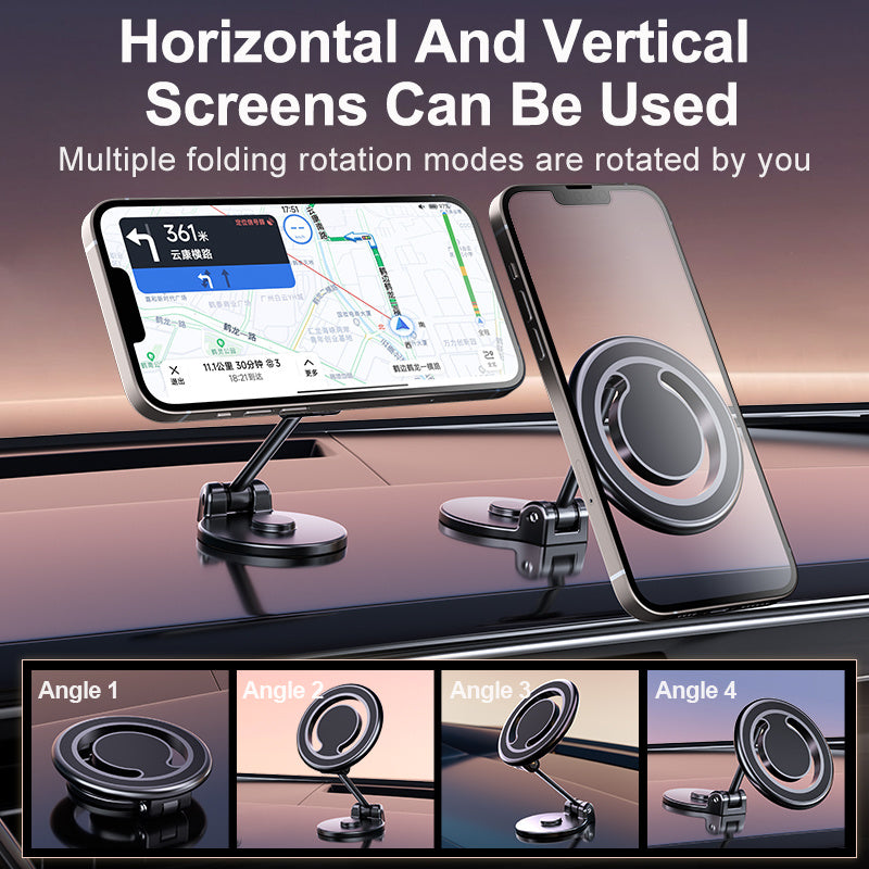 Magnetic Phone Holder For Car, Powerful Magnets Military Grade Suction Car Phone Holder Mount Dashboard Windshield Cell Phone Holder Phone Stand For Car Android Automobile Cradle