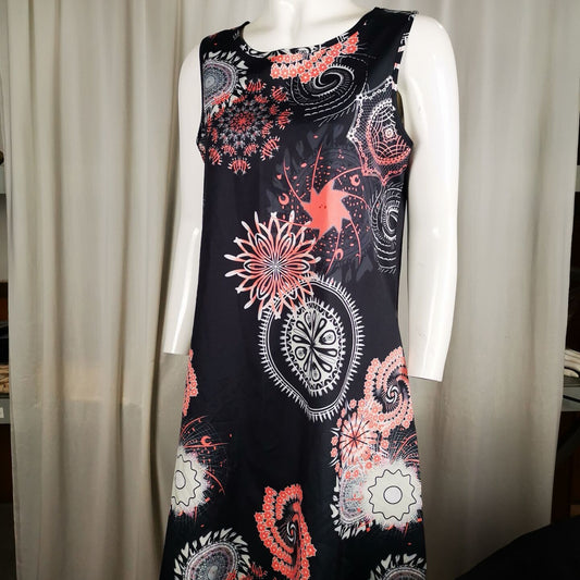 Sleeveless Relaxed Casual Back Zipper T-shirt Dress