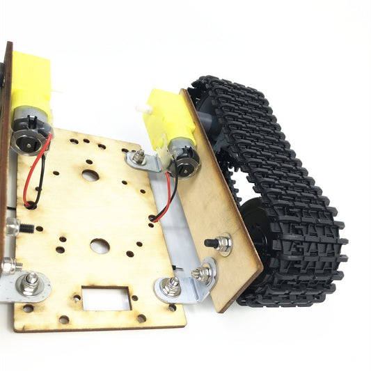 Economic Robot Single-layer Tank Chassis Building Blocks Wood Board