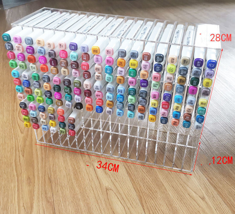 Fashion Acrylic Marker Pen Storage Rack Large Capacity