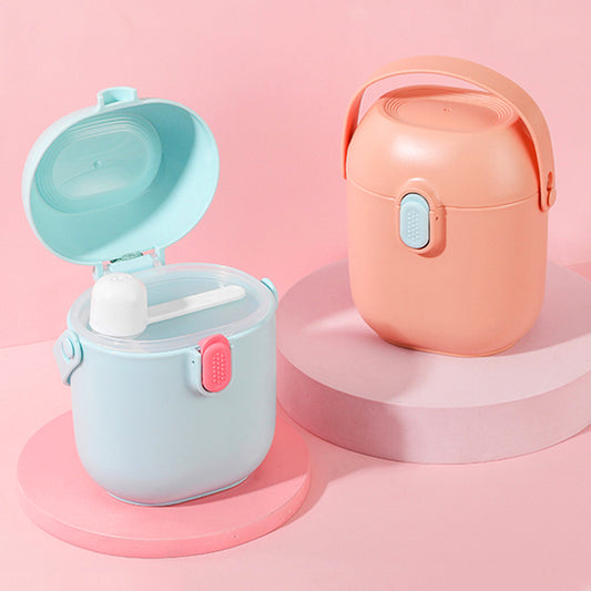 Large Portable Airtight Baby Milk Powder Food Supplement Storage Rice Flour Box Spoon Cereal Infant Toddle Snacks Container