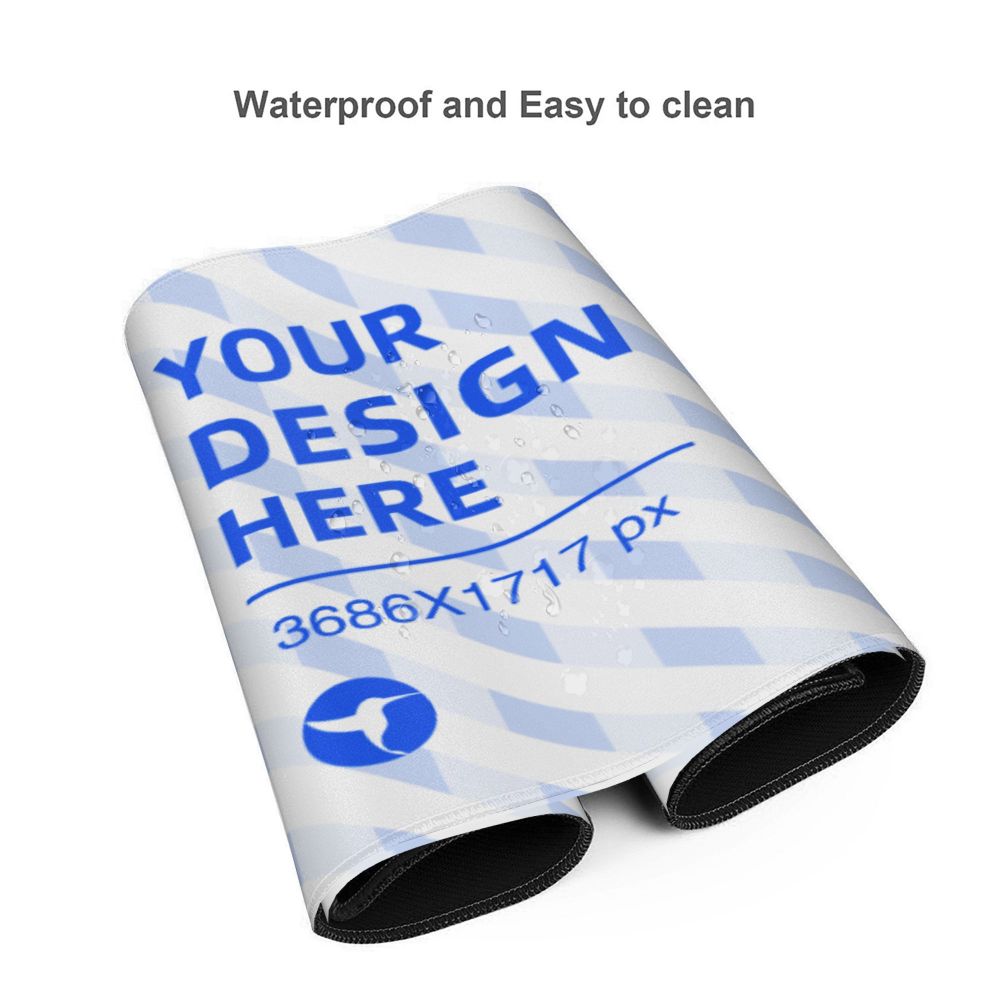 16x35.5in Horizontal Oversized Rubber Keyboard Pad