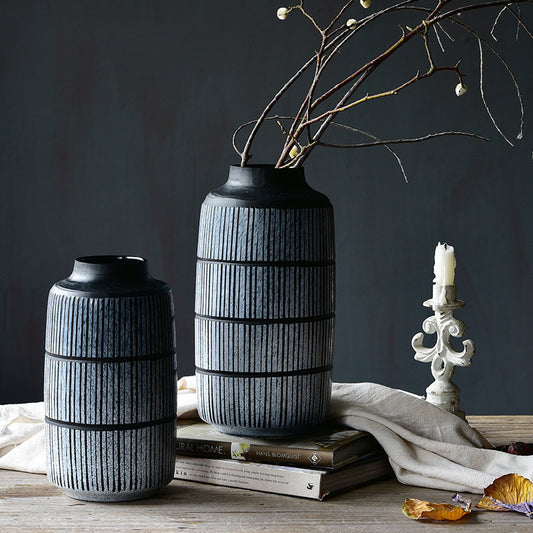 American Retro Polished Glass Vase Ornaments