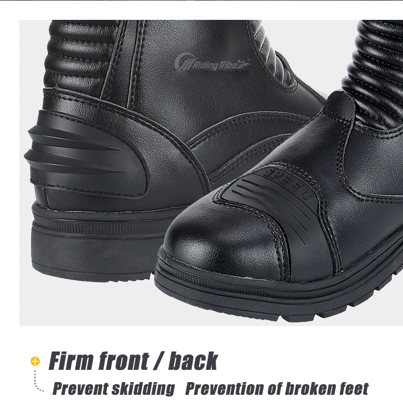 Motorcycle Brigade Equipment Wear-resistant Non-slip Waterproof Road Warm Cycling Shoes