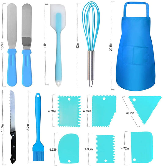 Baking Set Apron With Three-layer Storage Folding Gift Box