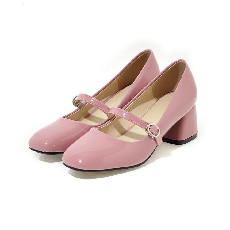 Women's Square Toe Medium Heel Plus Size Shoes
