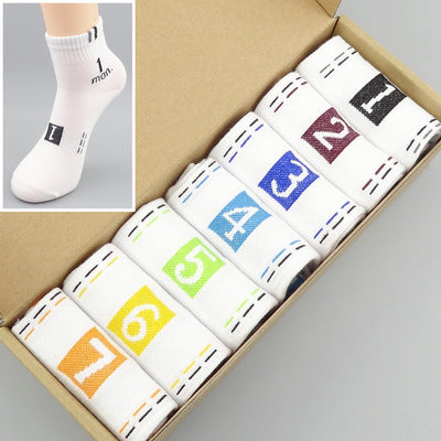 Men's Cotton Sunday Socks Gift Box