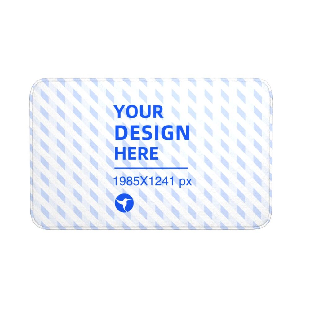 Create Your Own Flannel Absorbent Non-slip Easy-care Floor Mat