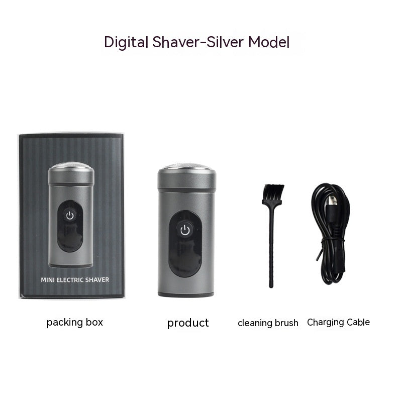 Compact Portable Removable Washing Electric Shaver