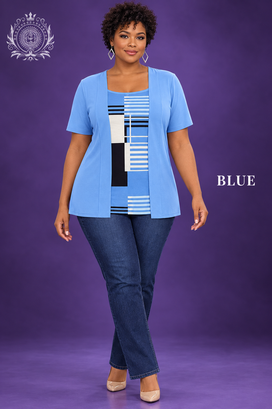 Blue geometric top model