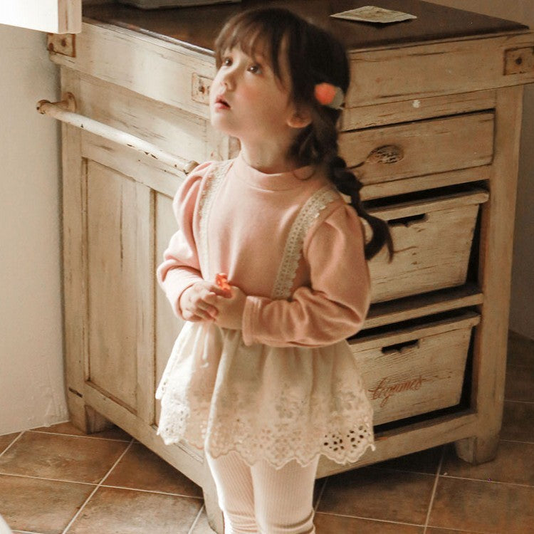 Girls Fake Two-piece Western-style Blouse And Thin Velvet T-shirt