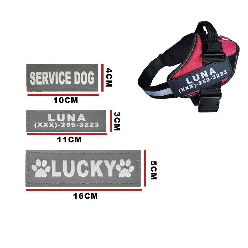 Pet Dog Chest Strap Sign DO NOT PET Sticker DIY