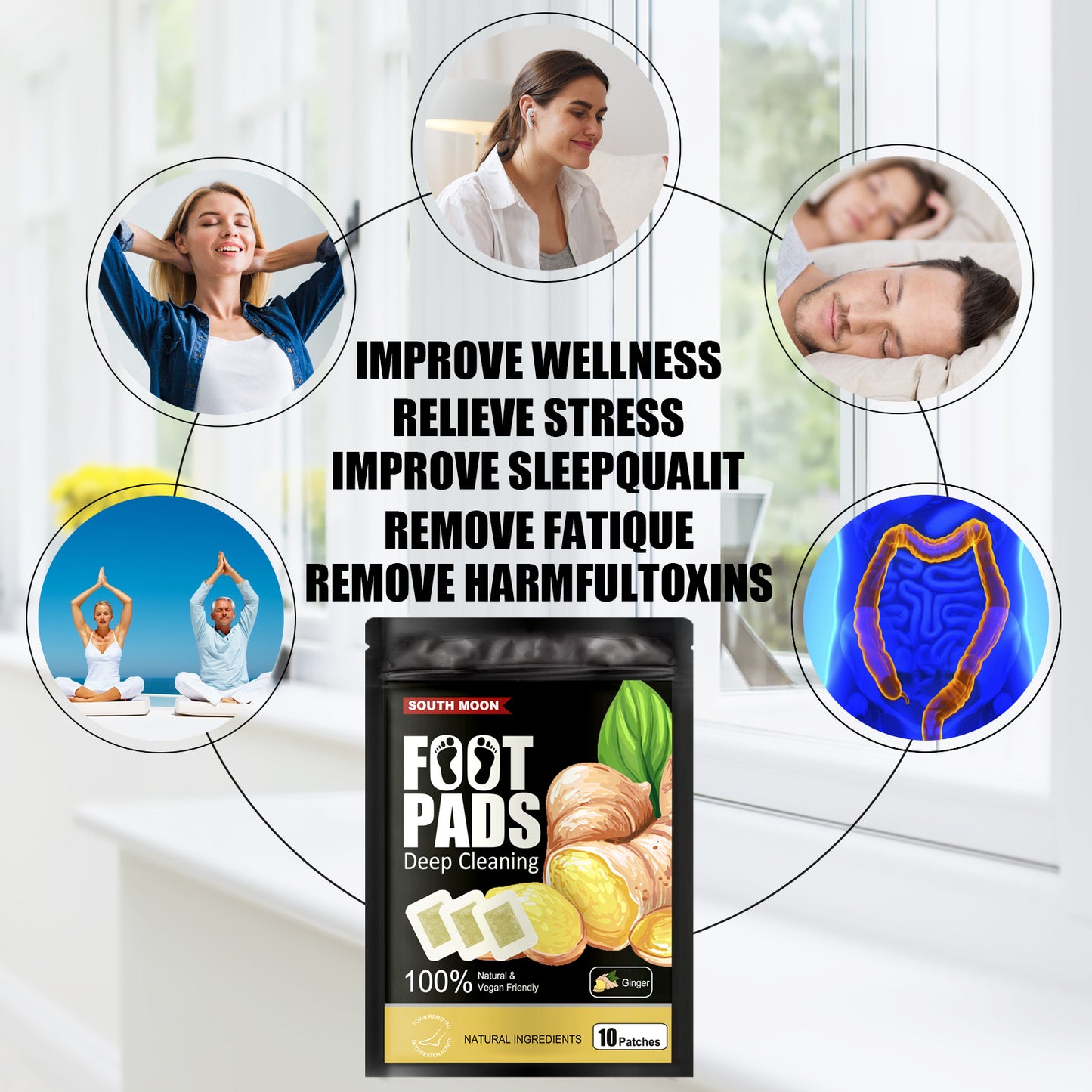 Plant Foot Stick Dehumidification Improves Sleep Relief