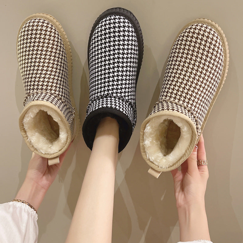 Women's Outdoor Padded Thickening Warm Hundred Cotton Boots