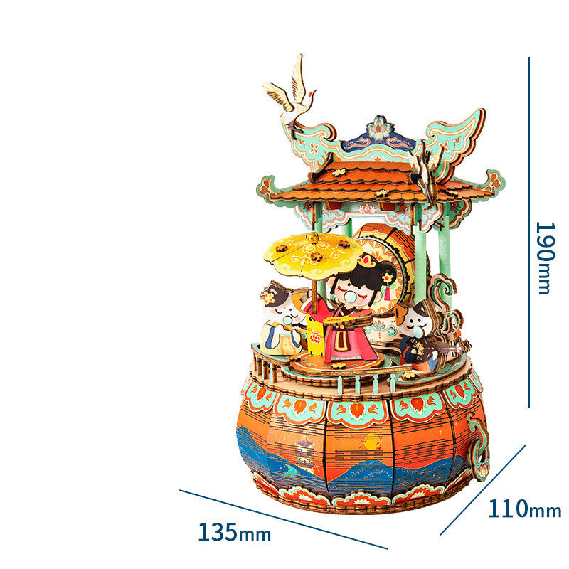 Antique Assembled Music Box Handmade Gift