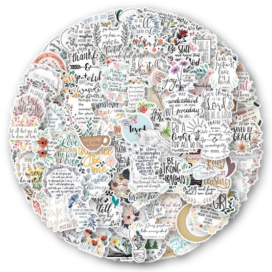 Cross-border Bible Graffiti Notebook Luggage Scooter Waterproof Stickers