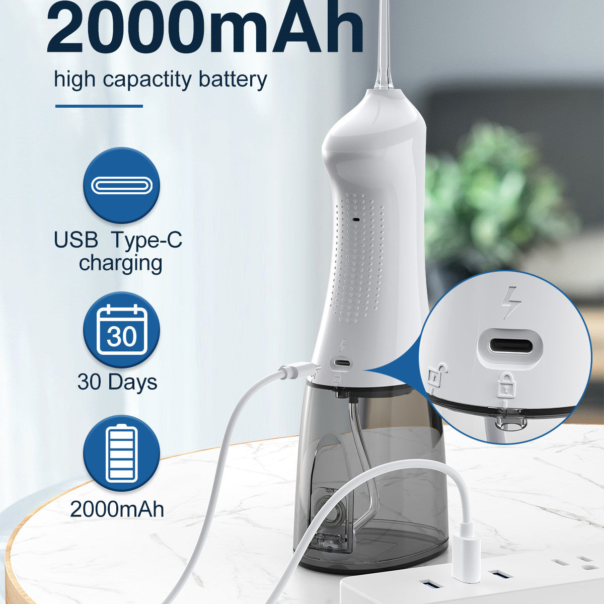 Home Fashion Minimalist Rechargeable Oral Irrigator