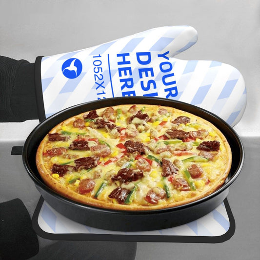 Create Your Own Kitchen Baking Insulation Gloves Pot Holder Two-Piece Set