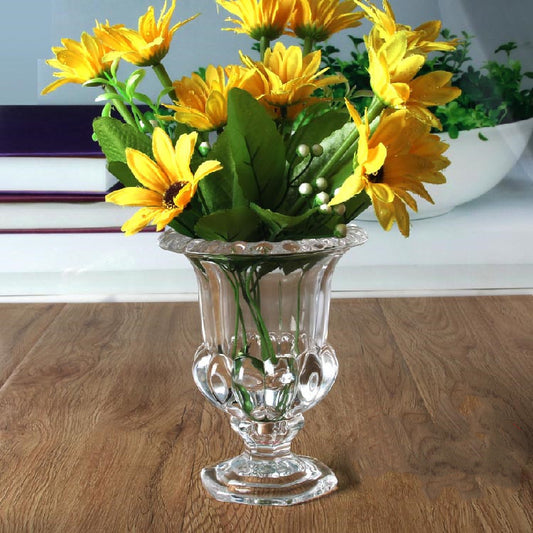 Crystal Glass Thickened Flanged Vase