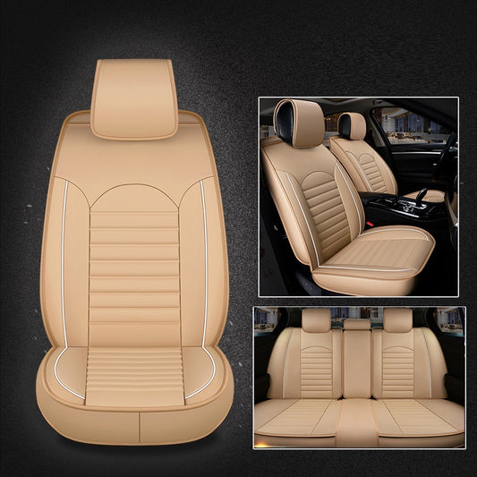 Five-seat Universal Fully Enclosed Car Seat Cushion Four Seasons Universal Leather Saddle Cover