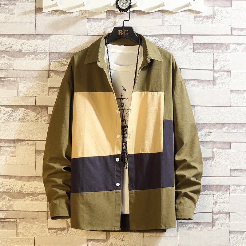 Loose And Irregular Casual Plus Size Men's Shirt