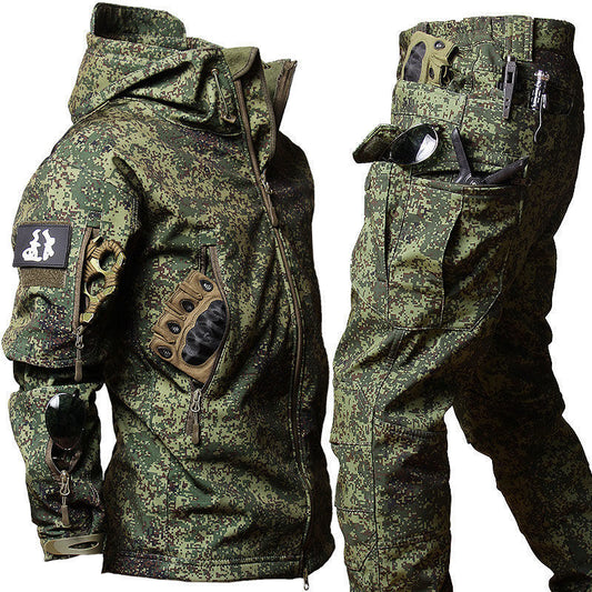 Green Camouflage Military Uniform Men's TACTICAL SUIT