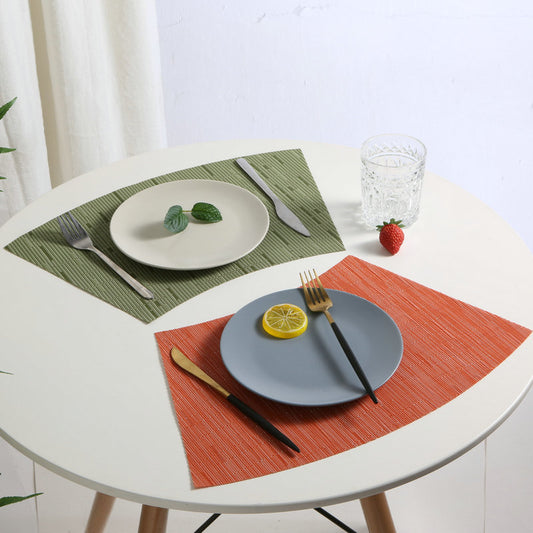 Round Table Fan-shaped Pvc Placemat Heat Insulation