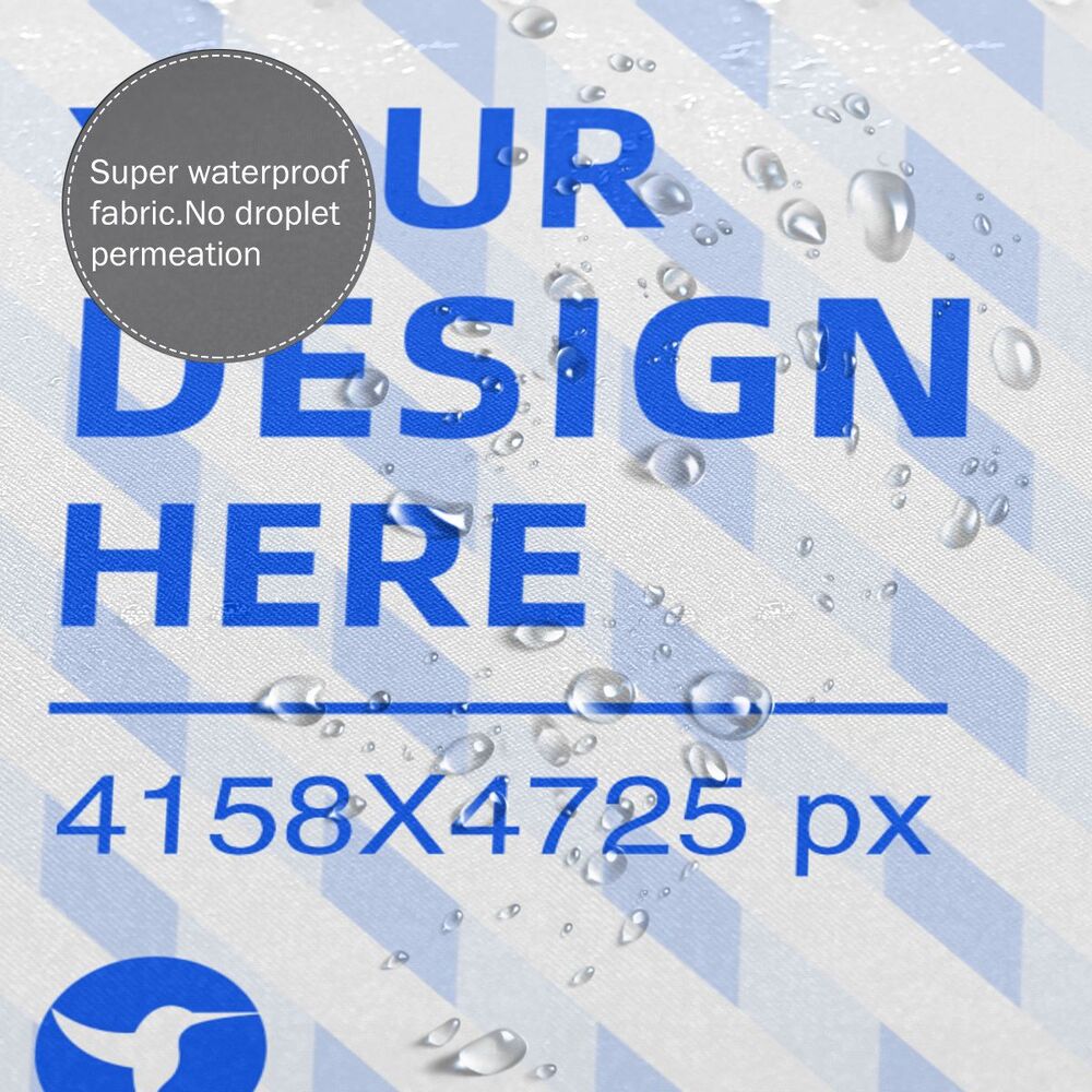 Create Your Own 66x72in Waterproof Quick Dry Bathroom Shower Curtain