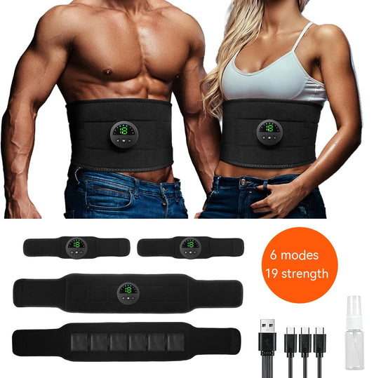 Fitness Belt Waist Massager EMS Fitness Equipment Smart Shaping Silicone Waistband