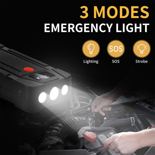 Large Capacity LCD Screen Car Emergency Start Power Supply