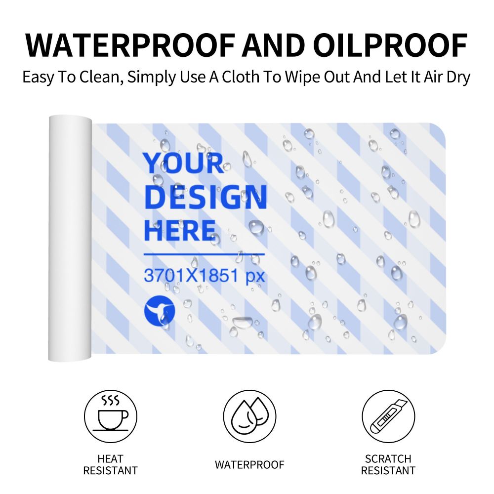 Create Your Own 17x35in Horizontal Oversized Leather Waterproof Keyboard Pad
