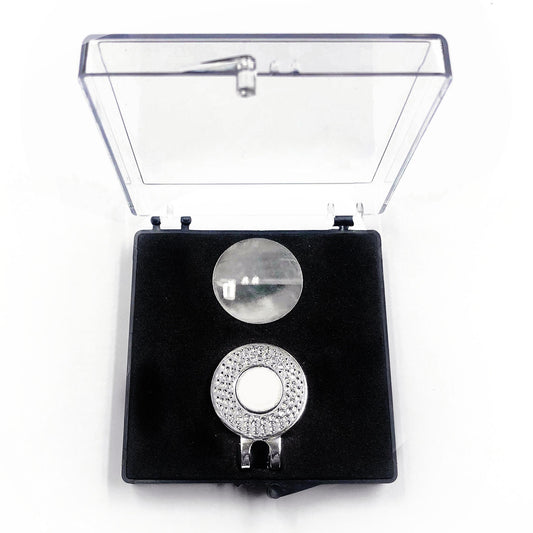 Acrylic Transparent Mark Coin Fork Cap Clip Set Gift Box